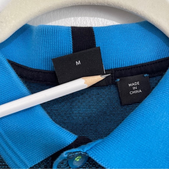 BOSS Hugo Boss Men’s Polo Shirt Slim Fit Luxury Cotton Short Sleeve Blue Size M - Picture 5 of 8